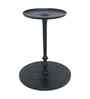 Regent Elegant Wooden Side Table In Black Finish