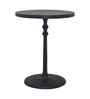 Regent Elegant Wooden Side Table In Black Finish