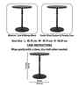 Regent Elegant Wooden Side Table In Black Finish