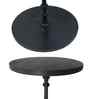 Regent Elegant Wooden Side Table In Black Finish