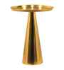 Verona Elegant Wooden Side Table In Gold Finish