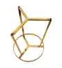 Nexa Elegant Wooden Side Table In Gold Finish