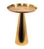 Verona Elegant Wooden Side Table In Gold Finish