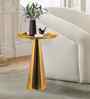 Verona Elegant Wooden Side Table In Gold Finish
