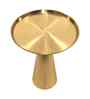 Verona Elegant Wooden Side Table In Gold Finish