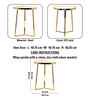 Nexa Elegant Wooden Side Table In Gold Finish
