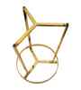 Monarch Elegant Wooden Side Table In Gold Finish