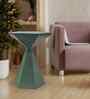 Elysian Elegant Wooden Side Table In Green Finish
