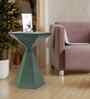 Elysian Elegant Wooden Side Table In Green Finish