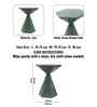 Elysian Elegant Wooden Side Table In Green Finish