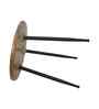 Amber Elegant Wooden Side Table In Natural Finish