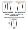 Amber Elegant Wooden Side Table In Natural Finish
