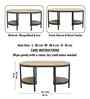 Veya Elegant Wooden Side Tablein Natural Finish