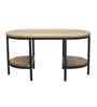 Veya Elegant Wooden Side Tablein Natural Finish