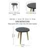 Natura Mango Wood Bedside Table In Black Finish