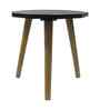Natura Mango Wood Bedside Table In Black Finish