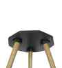 Natura Mango Wood Bedside Table In Black Finish