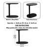 Majesta Mango Wood Portable Laptop Table In Black Finish