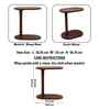 Majesta Mango Wood Portable Laptop Table In Brown Finish