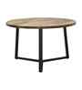 Veya Natural Mango Wood Center Table In Black Finish