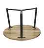 Veya Natural Mango Wood Center Table In Black Finish