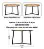 Veya Natural Mango Wood Center Table In Black Finish