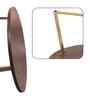 Zyra Natural Mango Wood Center Table In Golden Finish