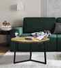 Veya Natural Mango Wood Center Table In Black Finish