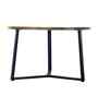 Veya Natural Mango Wood Center Table In Black Finish