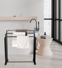 Metalsmith Space Saving Freestanding Towel Stand Floor Standing Towel Stand Gold Towel Holder
