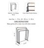 Metalsmith Space Saving Freestanding Towel Stand Floor Standing Towel Stand Gold Towel Holder