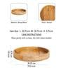 Metalsmith Wooden Serving Tray With Handle For Serving Breakfast, Tea, Coffee And Cookies