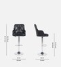 Meteor Bar Chair in Black Colour