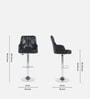 Meteor Bar Chair in Black Colour