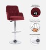 Meteor Bar Chair in Ruby Colour