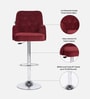Meteor Bar Chair in Ruby Colour