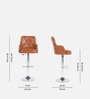 Meteor Bar Chair in Tan Colour