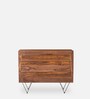 Metric Sheesham Wood Chest of Drawers in Autumn Brown Finish