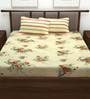 Metro Gold 100% Cotton 186TC King Size Bedsheet with 2 Pillow Covers