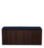 Metro Shoe Rack with 3 Seating in Walnut Finish