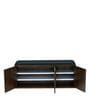 Metro Shoe Rack with 3 Seating in Walnut Finish