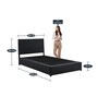 Metro Single Bed in Black Colour