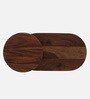 Mette Metal End Table In Natural Finish With Wooden Top