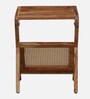 Metz Acacia Wood Side Table In Natural Finish