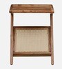 Metz Acacia Wood Side Table In Natural Finish