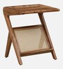 Metz Acacia Wood Side Table In Natural Finish
