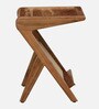 Metz Acacia Wood Side Table In Natural Finish