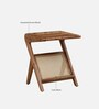 Metz Acacia Wood Side Table In Natural Finish
