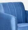 Meville Fabric 1 Seater Sofa in Powder Blue Colour