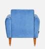 Meville Fabric 1 Seater Sofa in Powder Blue Colour